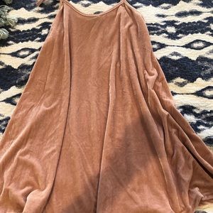 American eagle velvet pink dress